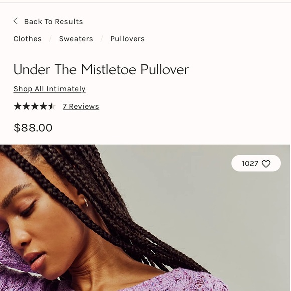 Purple Cable Knit Sweater and Pants Set - Picture 3 of 3